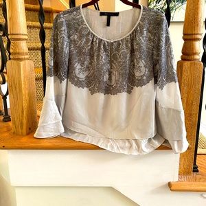 BCBG gray blouse
